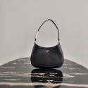 Fake Prada Saffiano leather shoulder bag 2BC499 black Tl6059Hj78