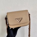 Fashion Prada Saffiano leather mini shoulder bag 2BD249 apricot Tl6110OM51