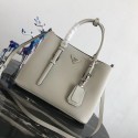 First-class Quality Prada Saffiano original Leather Tote Bag BN2838 white Tl6393Sf41