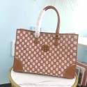 High Quality Celine TEEN TRIOMPHE BAG IN TRIOMPHE CANVAS AND CALFSKIN CL94342 red Tl4832BH97