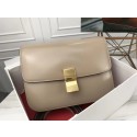 Imitation Celine Classic Box Flap Bag Original Calfskin Leather 3378 Light Grey Tl5035KV93