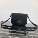 Imitation Fashion Prada Embleme Saffiano leather bag 1BD217 black Tl6304kd19