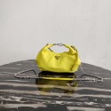 Imitation Prada Re-Edition 2005 nylon shoulder bag 1BH172 yellow Tl6130KV93
