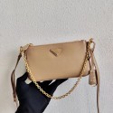 Imitation Prada Saffiano leather mini shoulder bag 2BH171 apricot Tl6105EY79