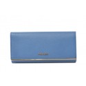 Imitation Prada Saffiano Leather Wallet 1M1132_QME Blue Tl6754lH78