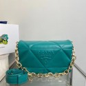 Luxury Prada Padded nappa leather shoulder bag 1BD306 blue Tl5866UV86