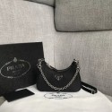 Luxury Prada Re-Edition 2005 nylon mini shoulder bag 1BH203 black Tl6183bE46