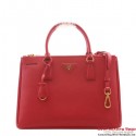Prada BN2274 Saffiano Red Calfskin Leather Tote Bag Tl6661kC27