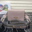 Prada calf leather shoulder bag 1BD102 Light pink Tl6552EC68