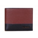 Prada Calfskin Leather Bi-fold Wallet P69522 Maroon Tl6737Zw99