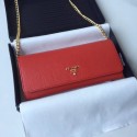 Prada Calfskin Leather Shoulder Bag 1BP290 red Tl6704va68