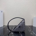 Prada crystal handbag 1VH243 black Tl5783Gm74