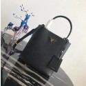 Prada Double Saffiano leather bag 1BA212 black Tl6534Xr72