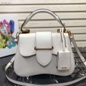 Prada Embleme Saffiano leather bag 1BN005 white Tl6248dN21