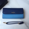 Prada leather mini-bag 1DF003 blue Tl6691xa43