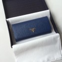 Prada Leather Wallet 1MH132 blue Tl6694yC28