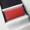 Prada Leather Wallet 1MH132 red Tl6695lu18