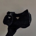 Prada Mink hair shoulder bag 1BC151M black Tl6003tQ92