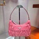 Prada Nylon and Saffiano leather mini bag 1NE204 pink Tl6190yx89