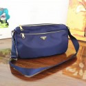 Prada Nylon Shoulder Bag BT0742 Blue Tl6592Is53