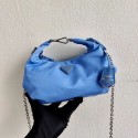 Prada Re-Edition 2005 nylon shoulder bag 1BH172 blue Tl6129uZ84