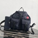 Prada Re-Nylon backpack 1BZ811 black&red Tl6236zd34