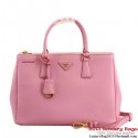 Prada Saffiano Leather 33CM Tote Bag BN2274 Light Pink Tl6651tL32