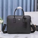 Prada Saffiano Leather Briefcase Bag 1BA238 Black Tl5871zd34