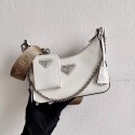 Prada Saffiano leather mini shoulder bag 2BH204 white Tl6103Rk60