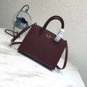 Prada saffiano lux tote original leather bag bn4458 Wine Tl6566Qu69