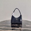 Prada Satin mini-bag with artificial crystals 1BE515 black Tl5876Cw85