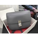 Replica Celine Classic Box Flap Bag Original Calfskin Leather 3378 Grey Tl5040aG44