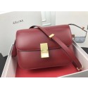 Replica Celine Classic Box Flap Bag Original Calfskin Leather 3378 Red Tl5045HB48
