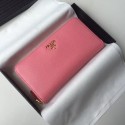 Replica Prada Leather Large Zippy Wallets 1ML505 pink Tl6687AP18