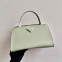 Replica Prada Nappa Leather Prada Symbole bag 1BB327 green Tl5950Fi42