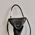 Replica Prada Padded nappa leather handbag 3BA315 black Tl5888ij65