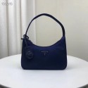 Replica Prada Re-Edition 2000 nylon mini-bag 1NE515 blue Tl6317it96