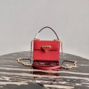 Replica Prada Saffiano leather Prada Symbole bag 1BN021 red Tl6015SV68