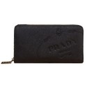 Replica Prada Saffiano Leather Wallets P8012 Black Tl6735CQ60