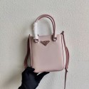 Replica Top Prada Small brushed leather tote 1AD331 pink Tl5972Cq58