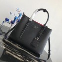 Top Prada Saffiano original Leather Tote Bag BN2838 black Tl6391yq38