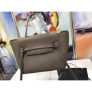 Celine Belt Bag Original Litchi Leather C3349 Grey Tl5159hk64