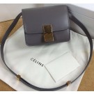Celine Classic Box mini Flap Bag Smooth Leather C11041T Grey Tl5191tL32
