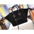 Celine Luggage Phantom Tote Bag Suede Leather CT3372 Black Tl5150hT91