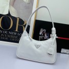 High Imitation Prada Re-Edition 2000 nylon mini-bag 1NE515 White Tl5947bg96