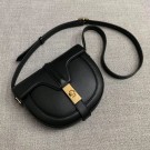 Imitation High Quality CELINE SMALL BESACE 16 BAG IN SATINATED CALFSKIN CROSS BODY 188013 BLACK Tl4963HH94