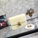 Luxury Replica Celine Classic Box Flap Bag Original Calfskin Leather 5698 Yellow Tl5050vv50