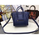 New Celine Luggage Nano Tote Bag Original Leather CC3560 Blue Tl5157Uf80