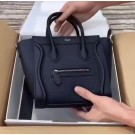 Replica Fashion Celine Luggage Original Leather Mini Tote Bag 88022 Black Tl4853HM85