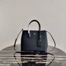 Replica Prada Nylon Top Handbag 1BG775 Black Tl6012YP94